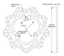 Load image into Gallery viewer, Drilled Steel Scalloped Rotor - 160-10475