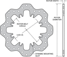 Load image into Gallery viewer, Drilled Steel Scalloped Dynamic Mount Rotor - 160-5855