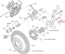 Load image into Gallery viewer, 1957 - 1968 Edsel, Ford, Mercury Forged Narrow Superlite 6R Big Brake Front Brake Kit (Hub and 1PC Rotor) - 140-13654