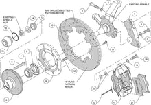 Load image into Gallery viewer, 1974 - 1980 Ford, Mercury Forged Dynalite Big Brake Front Brake Kit (5 x 5 Hub) - 140-14530