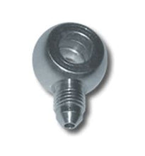 Load image into Gallery viewer, Steel banjo fitting with male thread and clear zinc finish