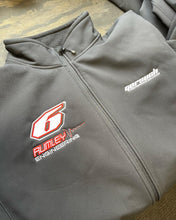 Load image into Gallery viewer, Front of jacket with embroidered logos on chest
