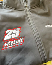 Load image into Gallery viewer, Front of jacket with embroidered logos on chest