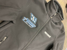 Load image into Gallery viewer, Front of jacket with embroidered logos on chest