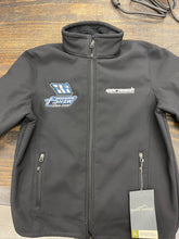 Load image into Gallery viewer, Front of jacket with embroidered logos on chest