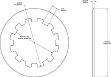 Load image into Gallery viewer, Dimension drawing for Wilwood steel rotor 160-17942
