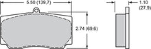 Load image into Gallery viewer, Wilwood Racing Pads - 15H-8110K
