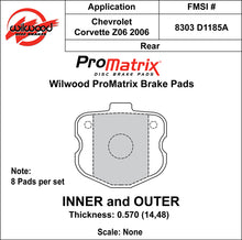 Load image into Gallery viewer, 2006 - 2013 Chevrolet Wilwood Racing Pads - 150-30-D1185AK
