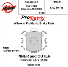 Load image into Gallery viewer, 2006 - 2013 Chevrolet Wilwood Racing Pads - 150-30-D1185K
