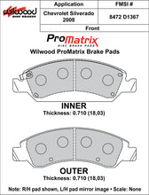 Load image into Gallery viewer, 2008 - 2013 Cadillac, Chevrolet, GMC Original Equipment Pads - 150-D1367K
