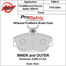 Load image into Gallery viewer, 1993 - 2002 Ford, Lincoln, Mercury Original Equipment Pads - 150-D0601K
