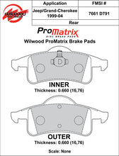 Load image into Gallery viewer, 1999 - 2004 Jeep Original Equipment Pads - 150-D0791K

