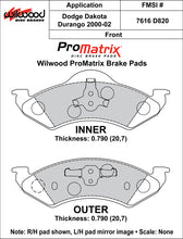 Load image into Gallery viewer, 2000 - 2002 Dodge Original Equipment Pads - 150-D0820K
