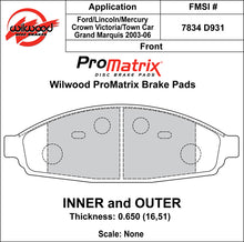 Load image into Gallery viewer, 2003 - 2011 Ford, Lincoln, Mercury Original Equipment Pads - 150-D0931K
