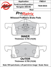 Load image into Gallery viewer, 2003 - 2006 Ford, Lincoln Original Equipment Pads - 150-D0935K

