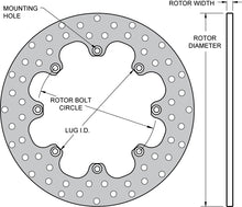 Load image into Gallery viewer, Drilled Steel Rotor - 160-0495
