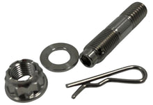 Load image into Gallery viewer, A single titanium header stud assembly on a white background
