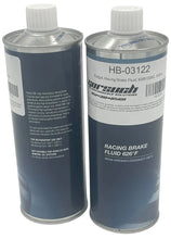 Load image into Gallery viewer, Two cans of racing brake fluid on a white background
