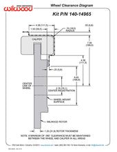Load image into Gallery viewer, Wheel fitment diagram for a high performance brake kit
