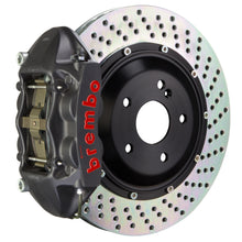 Load image into Gallery viewer, Brembo Rear, 380x28 2-Piece Discs, Black Hard Anodized Calipers - GTXSX2PX-9035A
