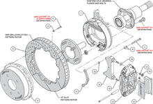 Load image into Gallery viewer, 1963 - 1987 Chevrolet, GMC Forged Narrow Superlite 4R Big Brake Rear Parking Brake Kit - 140-10093
