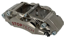 Load image into Gallery viewer, Nickel plated C43 StopTech brake caliper on a white background
