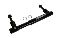 Load image into Gallery viewer, A black Aeromotive brand adjustable fuel log on a white background

