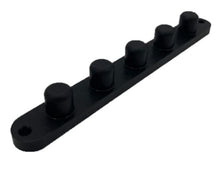 Load image into Gallery viewer, A single Wehrs black aluminum lug nut plate on white background
