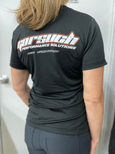 Load image into Gallery viewer, Black women's shirt featuring Gorsuch logo
