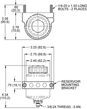 Load image into Gallery viewer, Master cylinder dimensional diagram 
