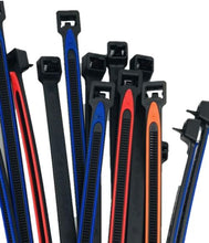 Load image into Gallery viewer, Closeup picture of the female end of multiple zip ties

